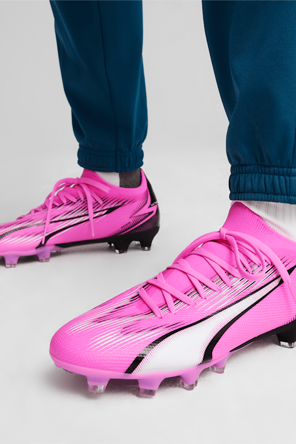 ULTRA MATCH FG/AG Women's Football Boots, Poison Pink-PUMA White-PUMA Black, extralarge