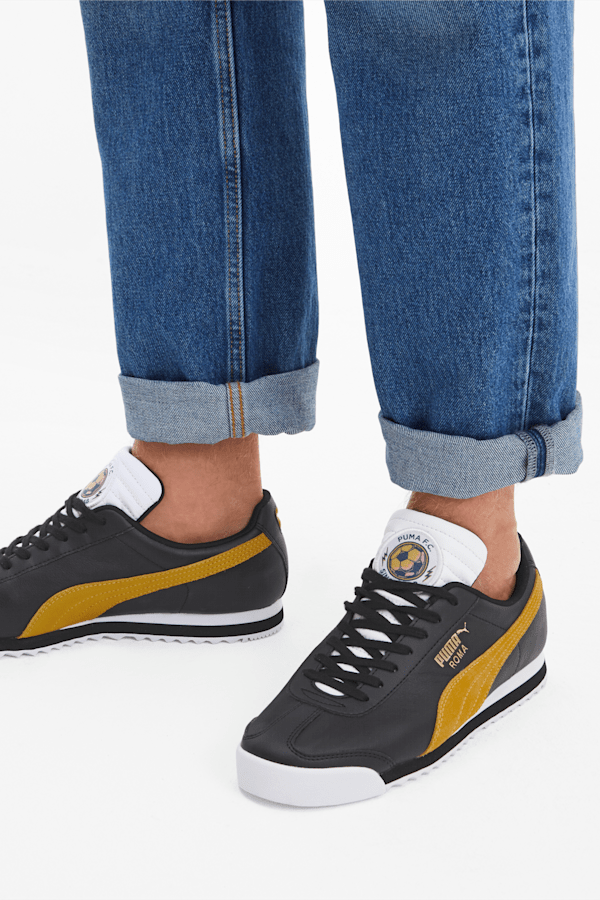 Puma roma blue yellow clearance