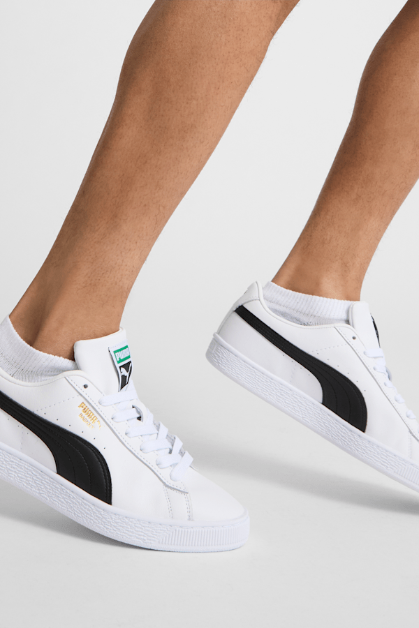 Basket Classic XXI Men's Sneakers, Puma White-Puma Black, extralarge