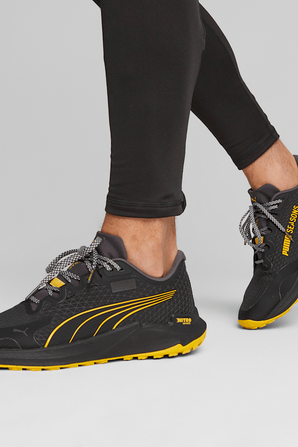 Puma suede hotsell black yellow