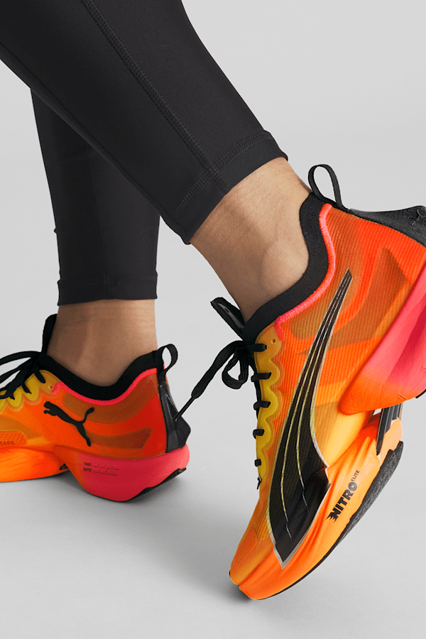 Fast-R NITRO™ Elite Fireglow Women's Running Shoes, Sun Stream-Sunset Glow-Puma Black, extralarge