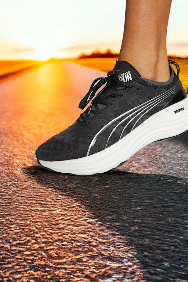 Black puma running shoes womens top