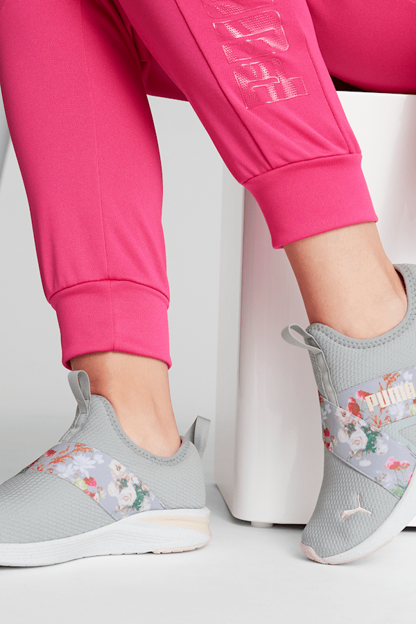 Slip on adidas floral top