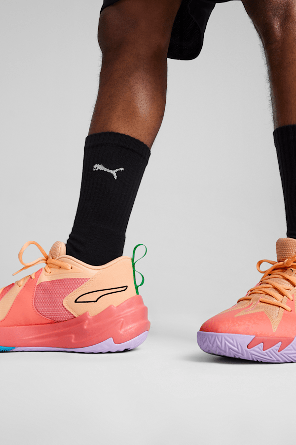 Peach basketball shoes online