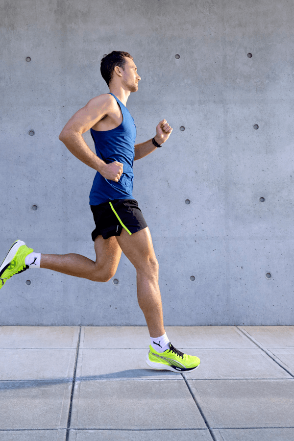 Man discount running shoes