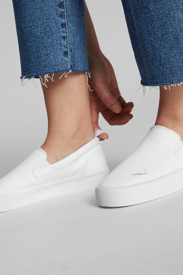Womens silver slip on shoes cheap