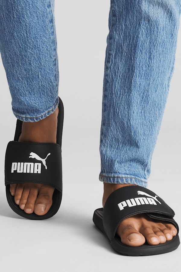 Cool Cat 2.0 Slides, PUMA Black-PUMA White, extralarge