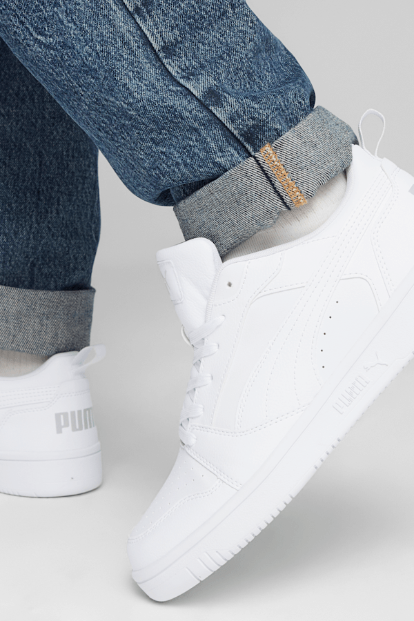 Puma white low top top