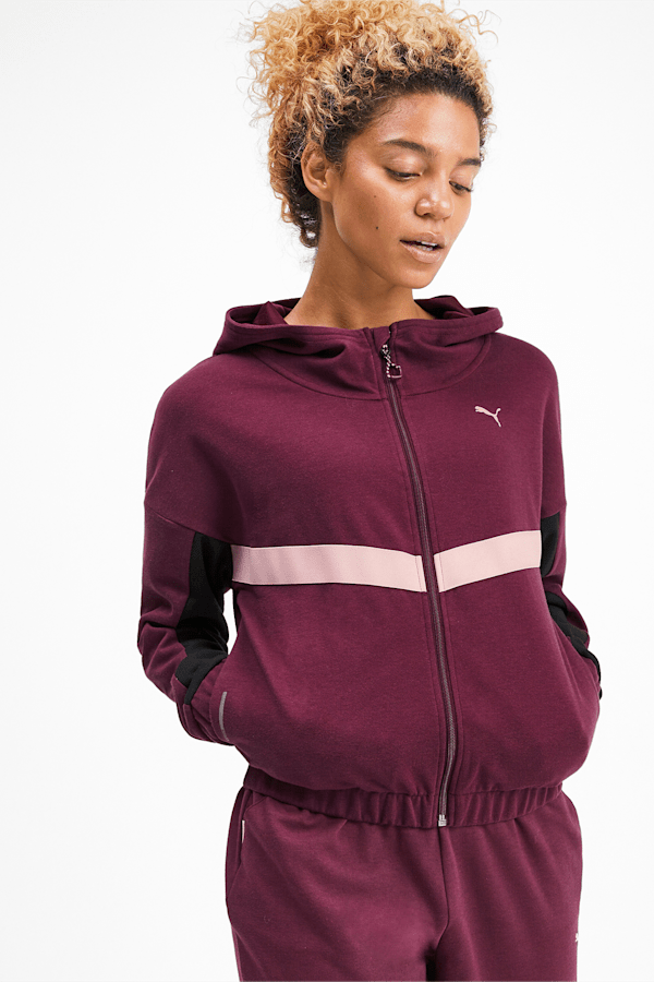 Puma women's hooded discount sweat jacket