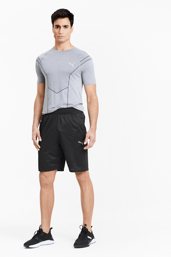 Reactive Men's Knitted Training Shorts, Puma Black, extralarge