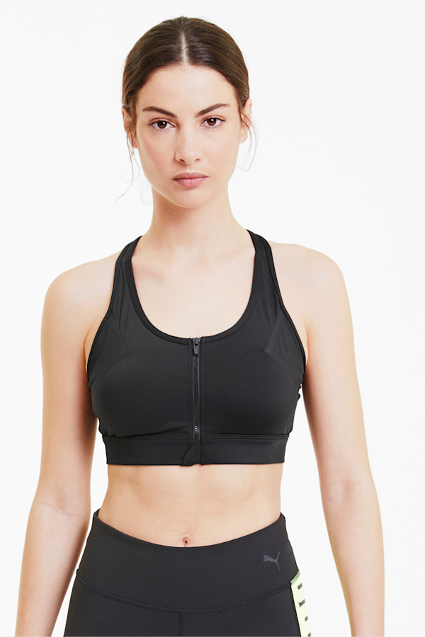 Puma high impact sports bra in black