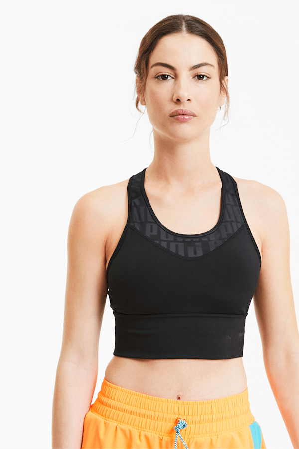 Puma Women Long Line Seamless Low Impact Training Sport Bra