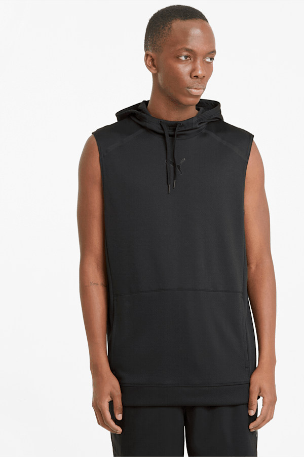 Puma sleeveless hoodie mens hot sale