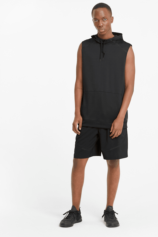 Puma sleeveless hoodie mens top