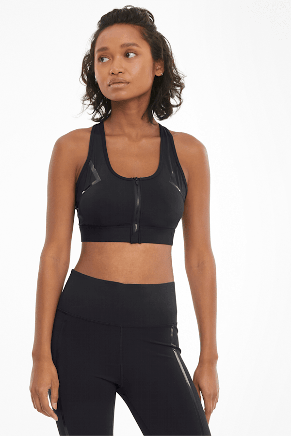 BANG BANG Women's Mid-Support Front Zipper Closure Sports Bras Wireless  Yoga Padded Bra (Black,Gray,Green) XL : : Clothing, Shoes &  Accessories
