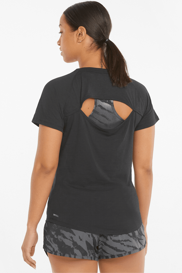 5K Logo Short Sleeve Women's Running Tee, Puma Black, extralarge-GBR