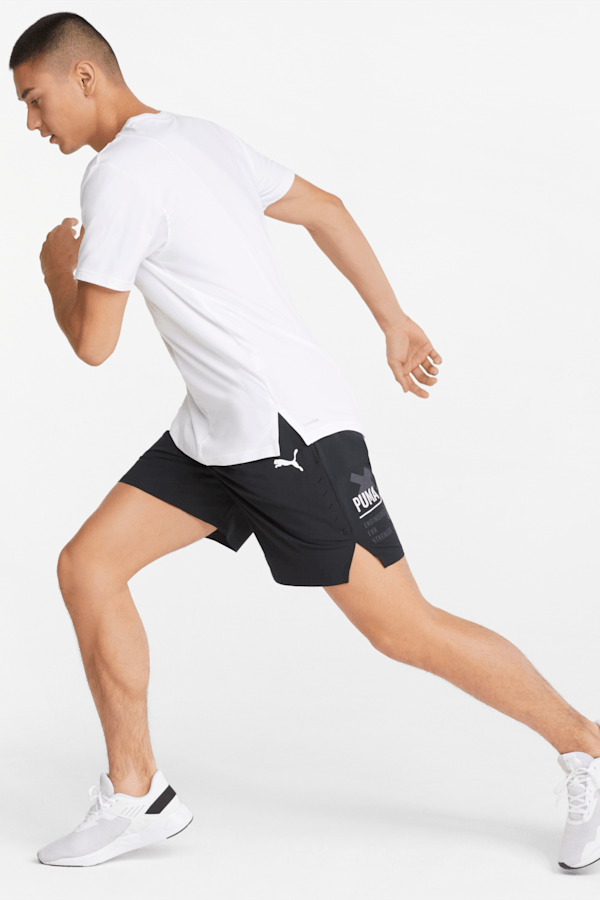 Puma mens moisture wicking workout shorts new arrivals