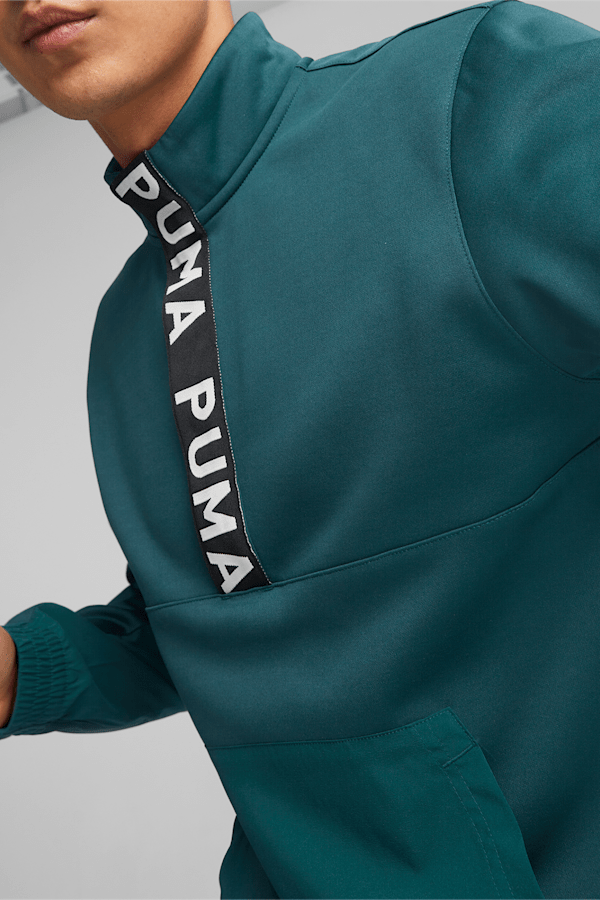 Fit PWRFleece Midlayer Training Pullover Men, Varsity Green, extralarge