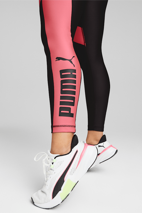 Fit EVERSCULPT 7/8 Training Leggings Women, Puma Black-Sunset Pink, extralarge
