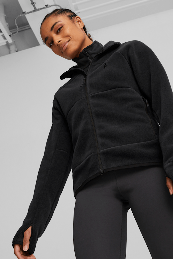 SEASONS Full-Zip Running Fleece Women, Puma Black, extralarge