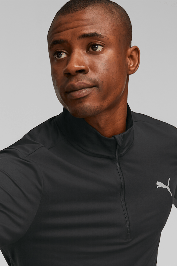 Run Favourite Quarter-Zip Running Top Men, PUMA Black, extralarge