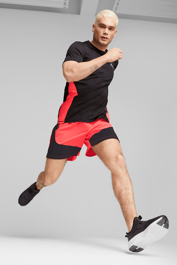 Puma track shorts hot sale red