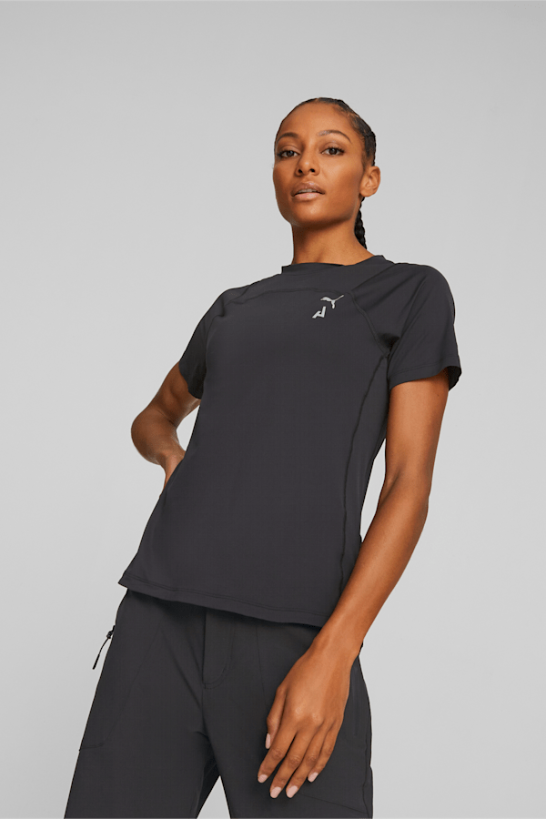 SEASONS Women's coolCELL Trail Running Tee, PUMA Black, extralarge