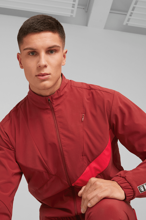 PUMA x CIELE Running Tracksuit Jacket, Intense Red, extralarge