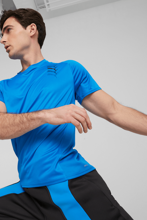 PUMA Fit Men's Logo Training Graphic Tee, Ultra Blue, extralarge