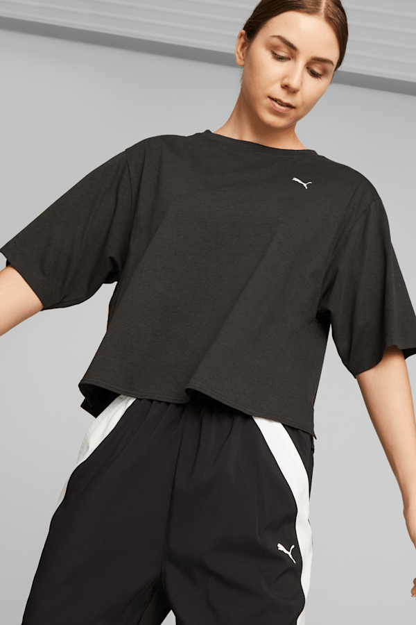 Puma Classics T7 crop top in black