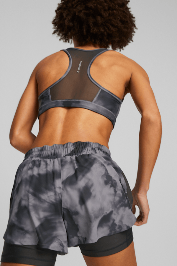 Run 4Keeps Women's Sports Bra, PUMA Black-AOP, extralarge