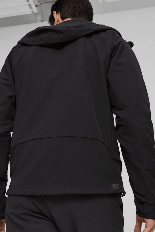 SEASONS Men's Softshell Running Jacket, PUMA Black, extralarge-GBR