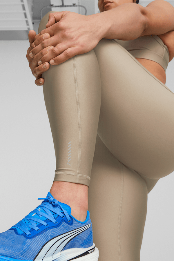 ADIDAS Womens Leggings UK 6 XS Khaki Cotton Sports