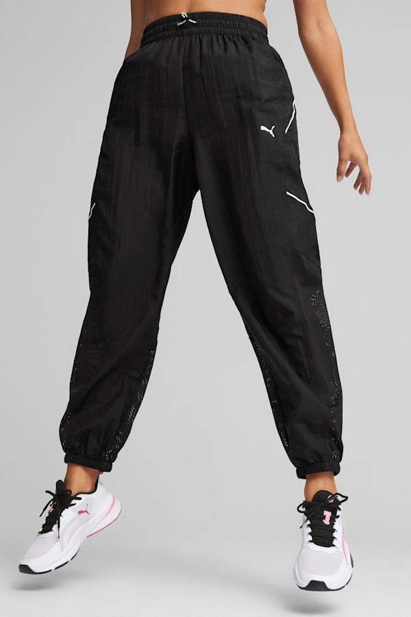 Puma high shine joggers hot sale with utility pocket in black