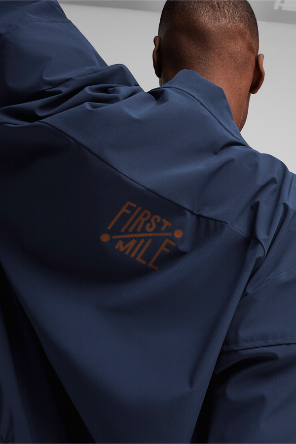 PUMA x First Mile Men's Running Jacket, Club Navy, extralarge