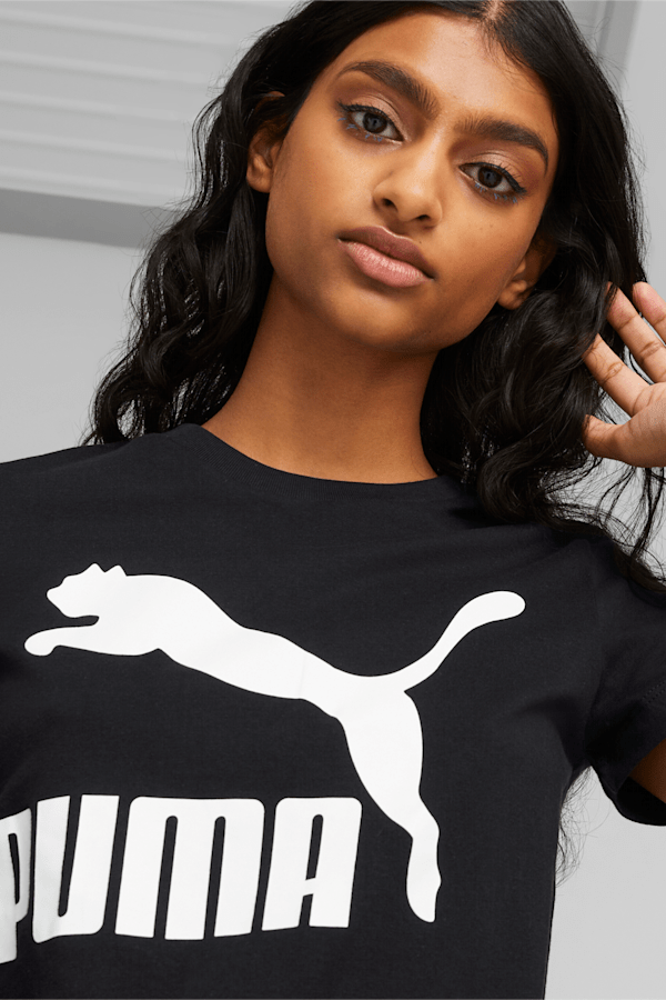 T-shirt Classics Logo Femme, Puma Black, extralarge