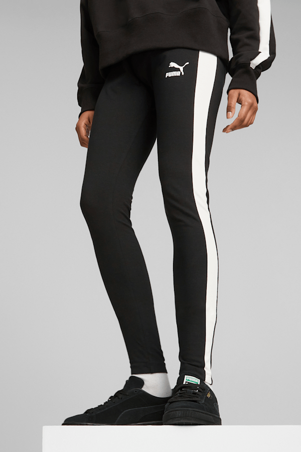 Puma exclusive to ASOS high waist leggings with stripe panels in