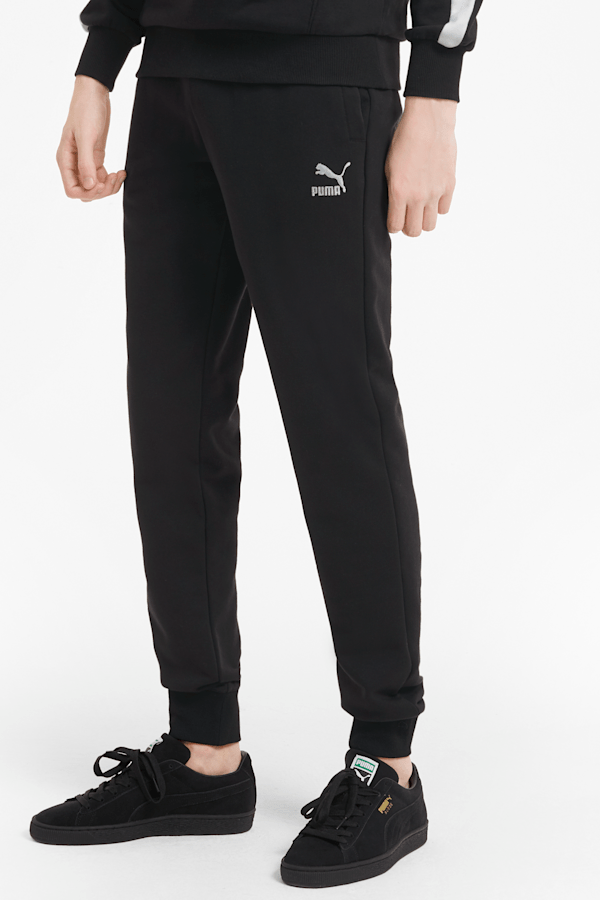 Puma dark grey sweatpants clearance