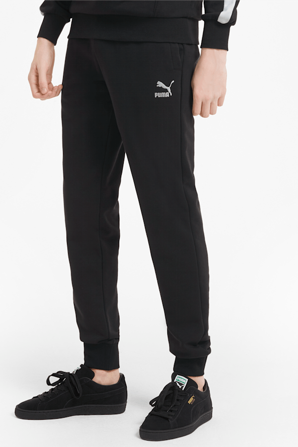 Pantalon en molleton à revers Classics Homme, Puma Black, extralarge