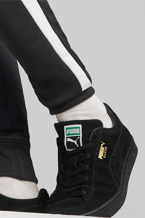 PUMA Classics Small Logo Sweatpants FL, Black Men's Athletic Pant