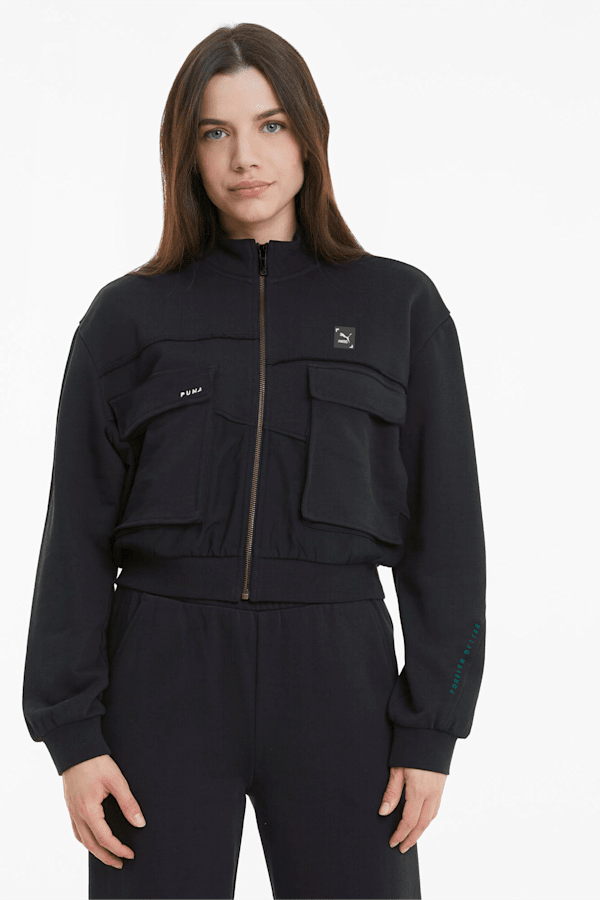 Puma cropped jacket cheap
