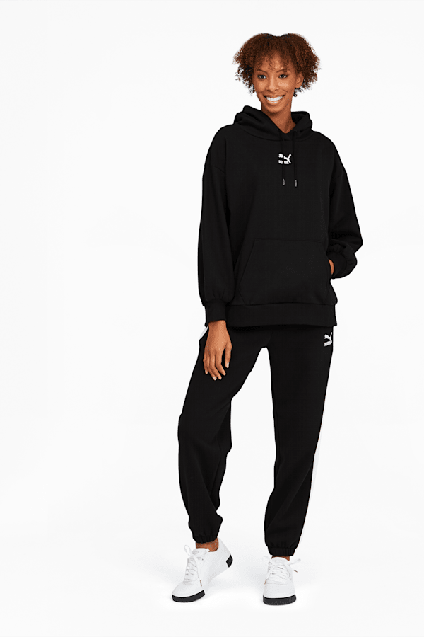 Classics Women's Oversized Hoodie, Cotton Black, extralarge