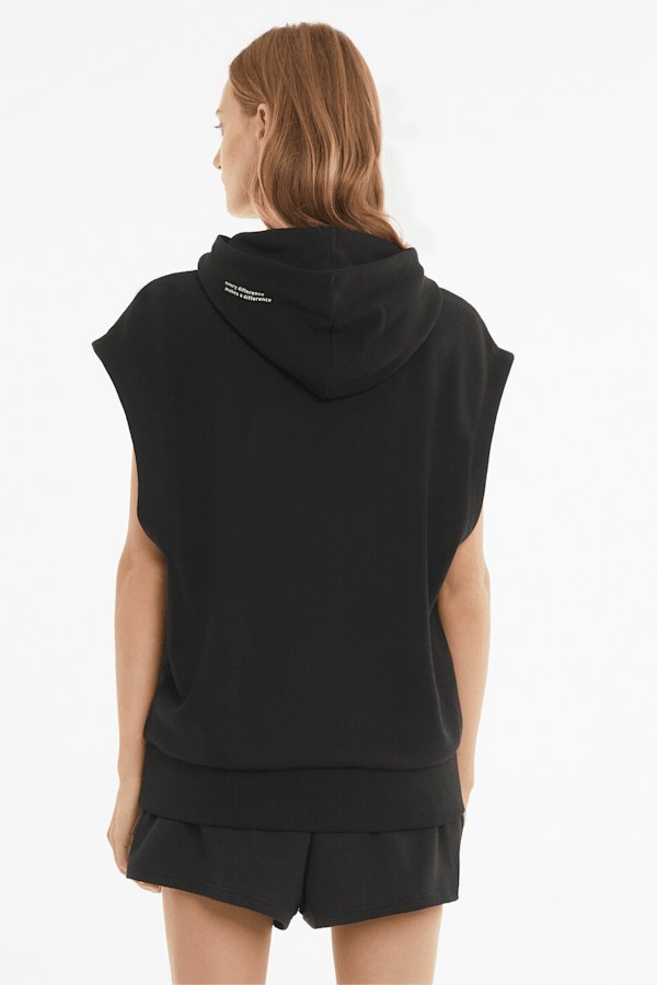 Puma sleeveless hoodie women's clearance