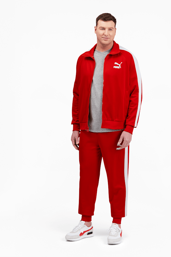 Iconic T7 Men's Track Jacket BT, High Risk Red-Puma White, extralarge