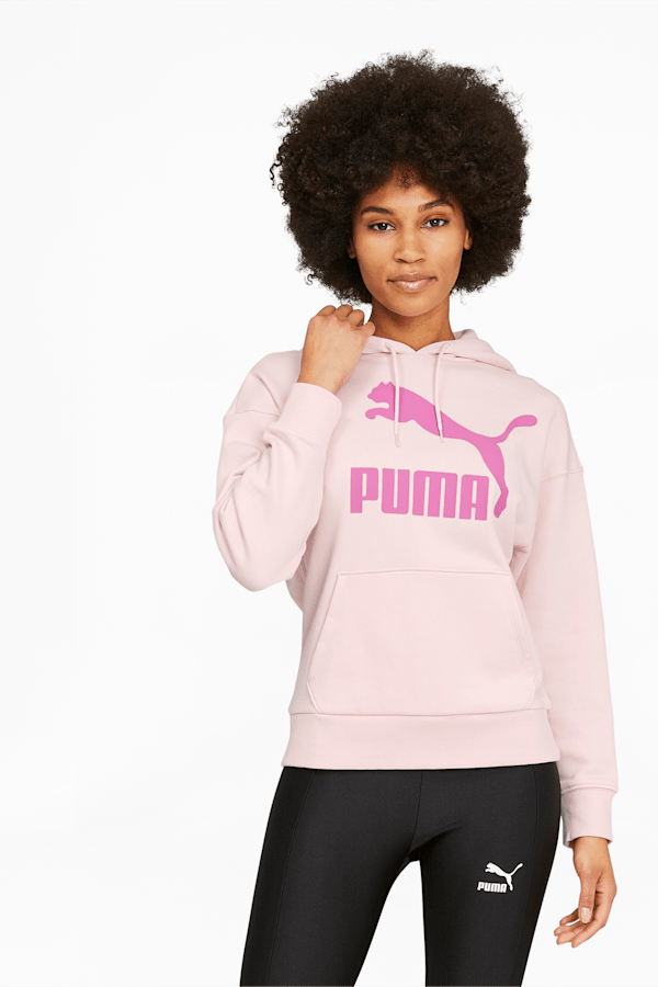 Classics Women's Logo Hoodie, Chalk Pink, extralarge