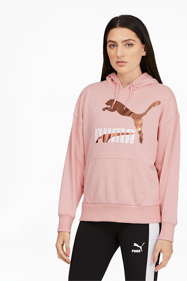 Classics Women's Logo Hoodie, Peachskin-metallic, extralarge