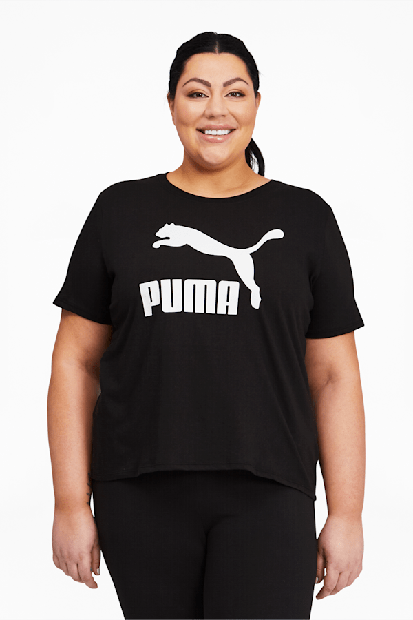 Classics Women's Logo Tee PL, Puma Black, extralarge