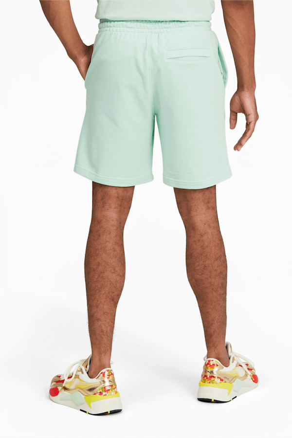 Green puma shorts sale