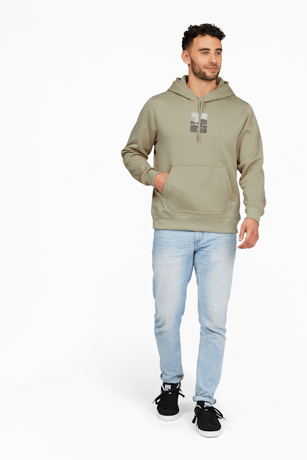Khaki puma hoodie sales mens