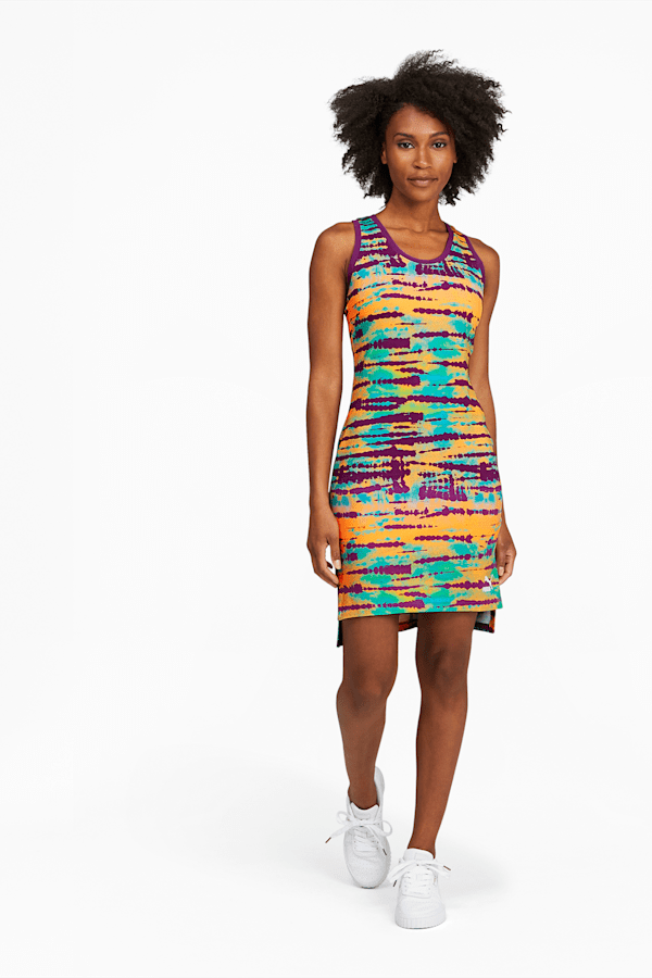 Tie dye cheap sleeveless dress
